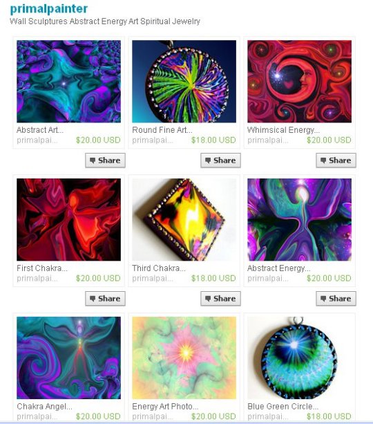 digital painting abstract art energy art reiki jewelry wall sculpture